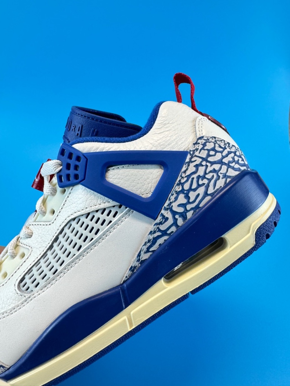 Nike Air Jordan Spizike Low Sail Storm Blue Sz 8 Brand New Box No Lid Fast Ship - Picture 4 of 10